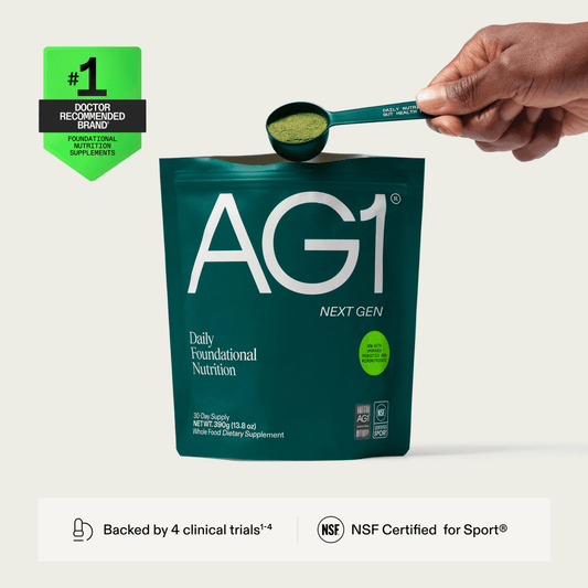 AG1 Next Gen Greens Powder with Daily Nutrition Formula, 30-Servings